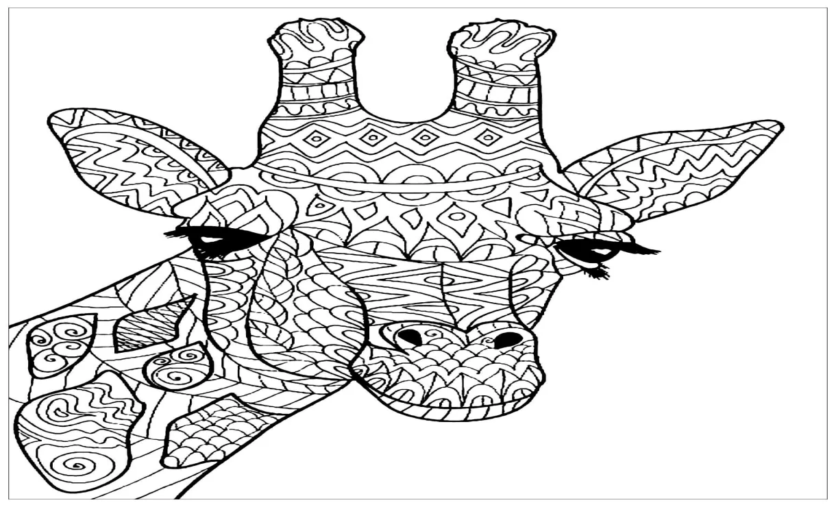 Mandala kepala jerapah