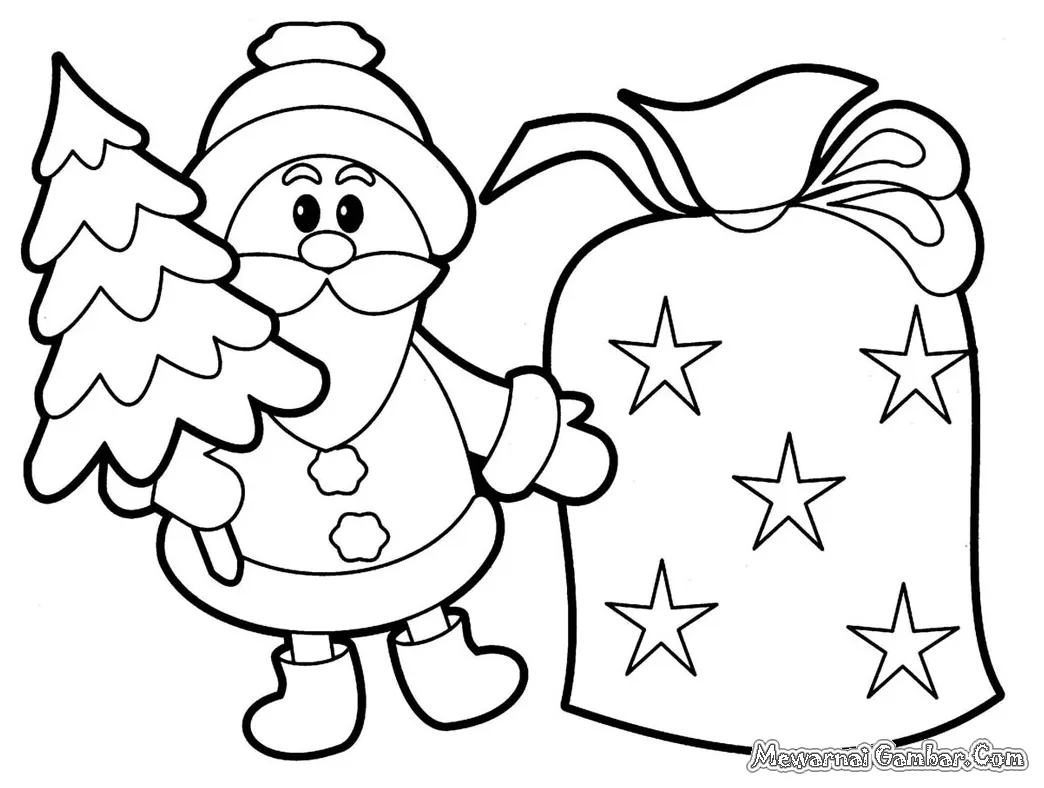 Mewarnai gambar natal mewarnai gambar