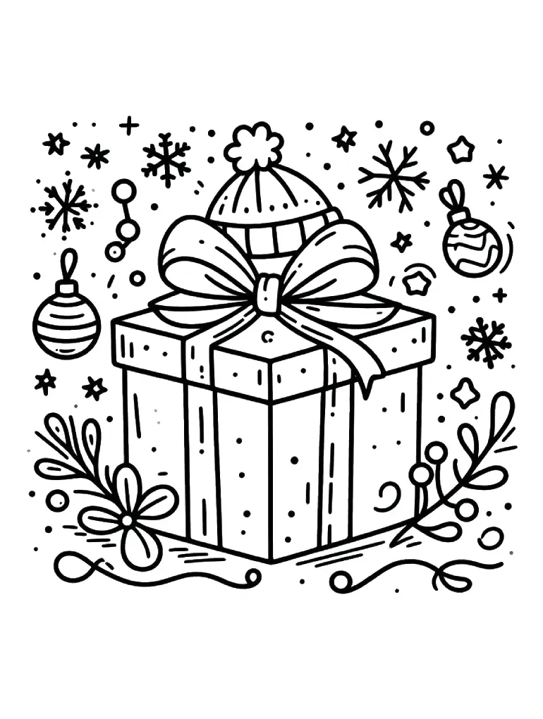 28 gambar mewarnai hadiah natal unduh pdf gratis