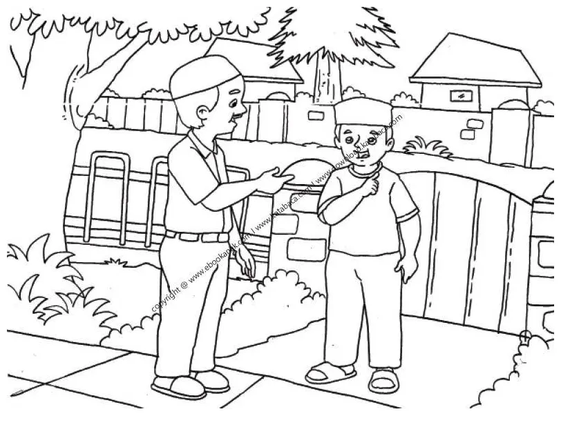 Mewarnai gambar kakek nenek 56+ koleksi gambar