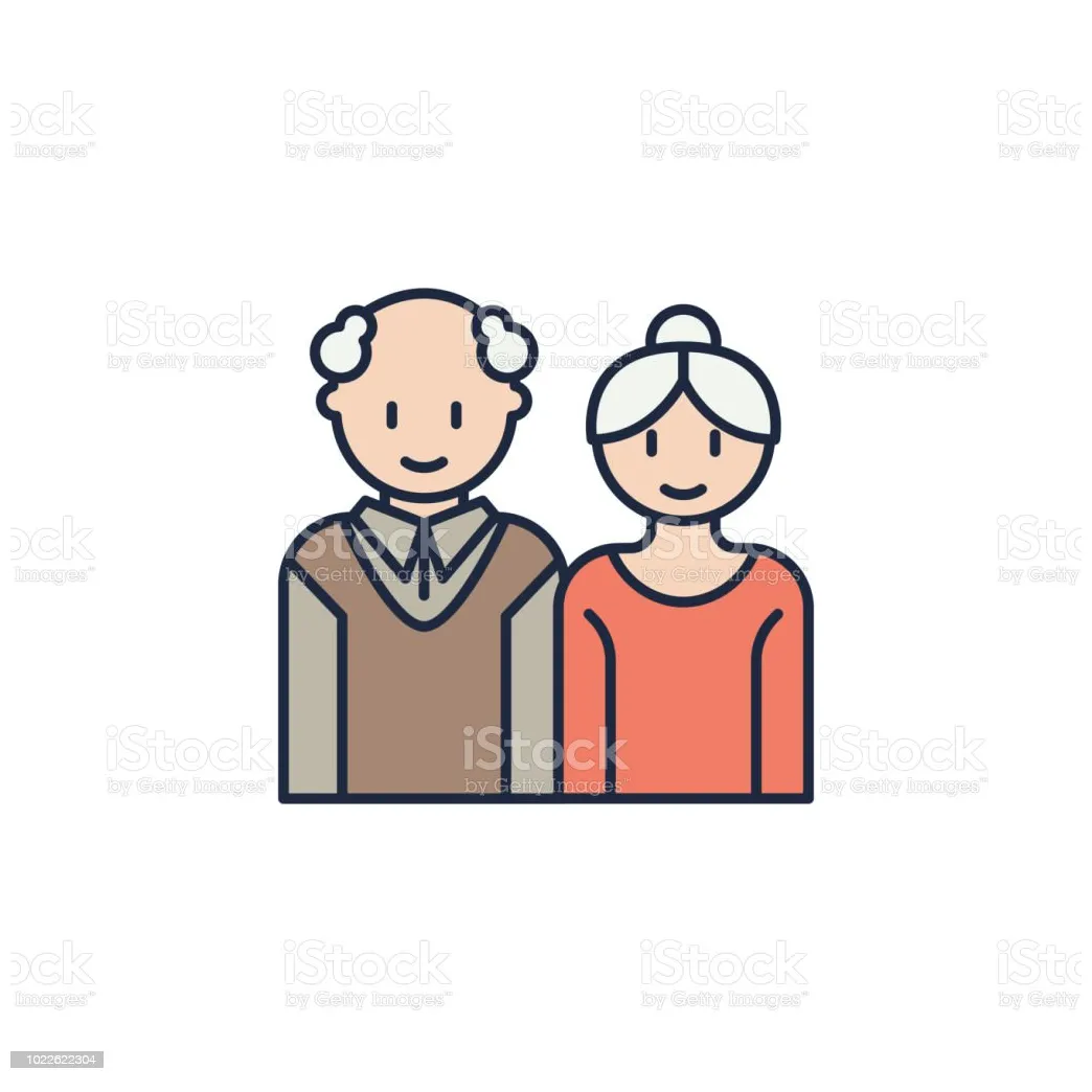 Detail mewarnai gambar kakek nenek koleksi nomer 24