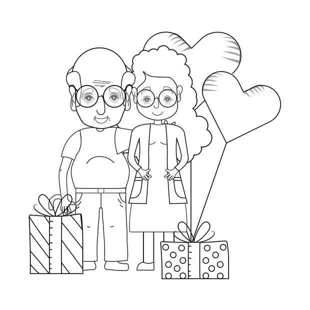 Detail mewarnai gambar kakek koleksi nomer 16