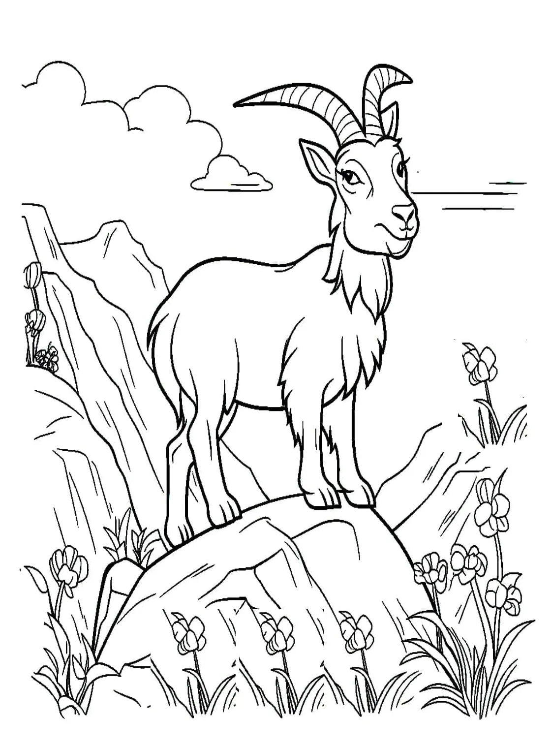 Seekor kambing gunung