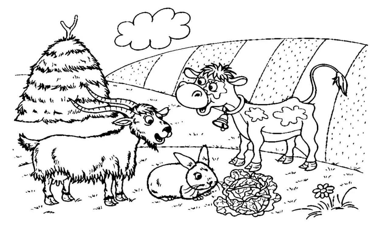 Kambing, arnab dan lembu