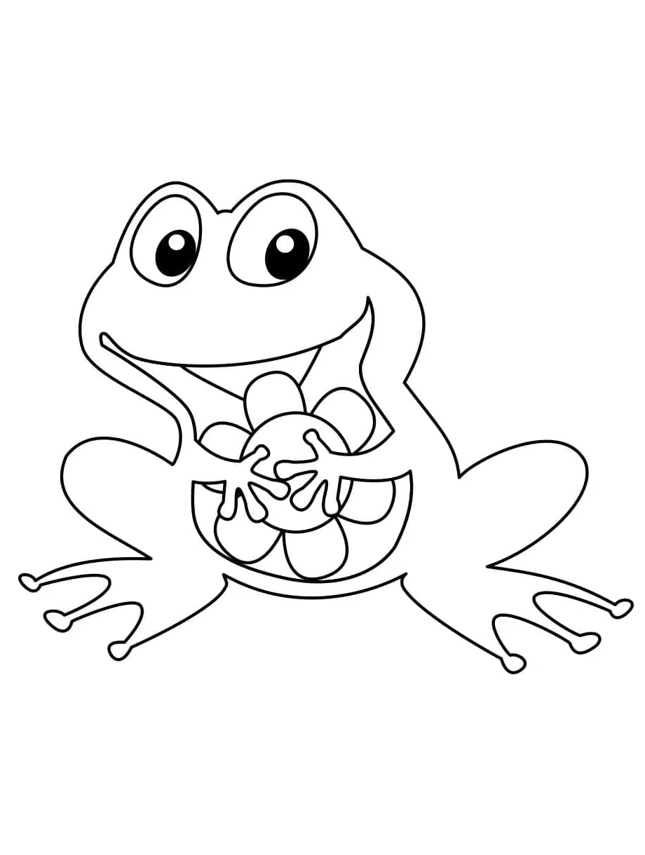 Lukisan katak comel