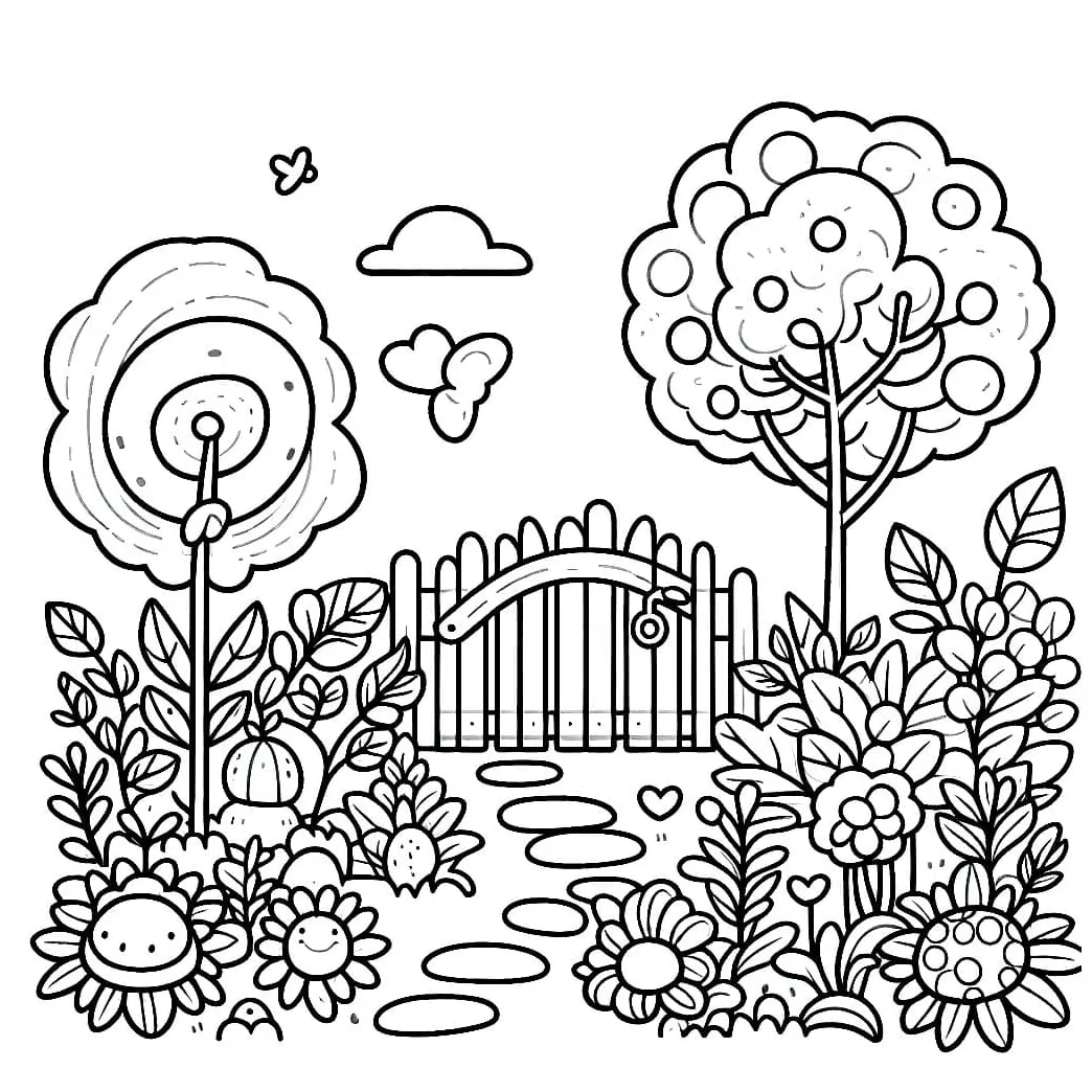 Kebun kecil sederhana