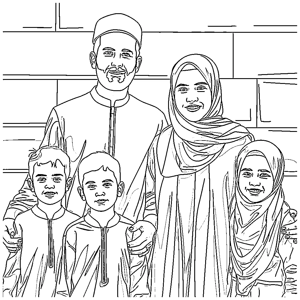 Sketsa Keluarga Muslim