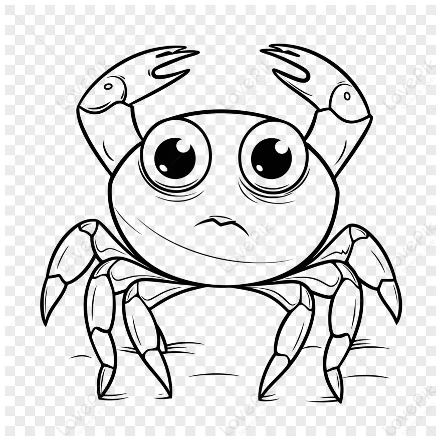 Kepiting mewarnai krab crabe kolorowanki caranguejos dzieci crabs