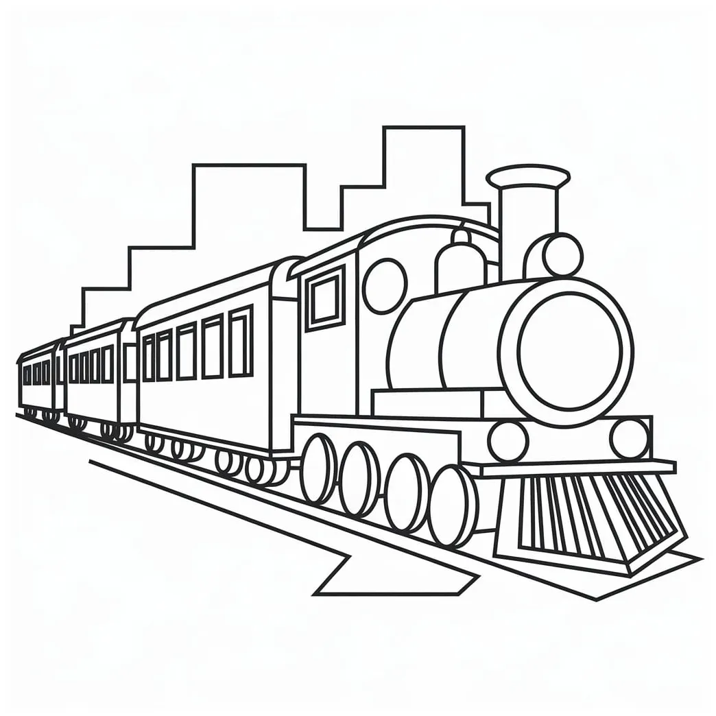 Kereta api sederhana
