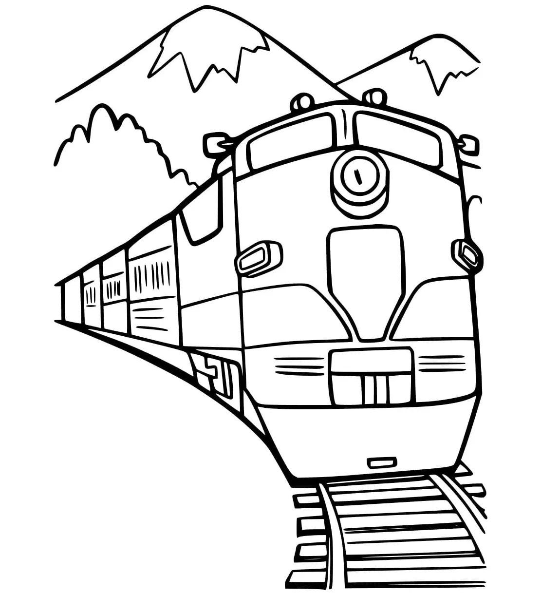 Kereta Api dan Pegunungan