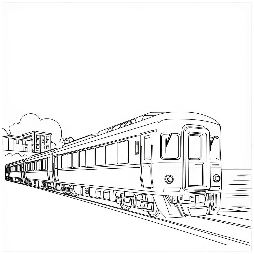 Kereta api dan rumah