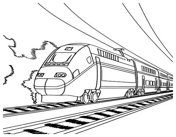 Gambar mewarnai Gambar mewarnai kereta api terpopuler pintar mewarnai siap cetak