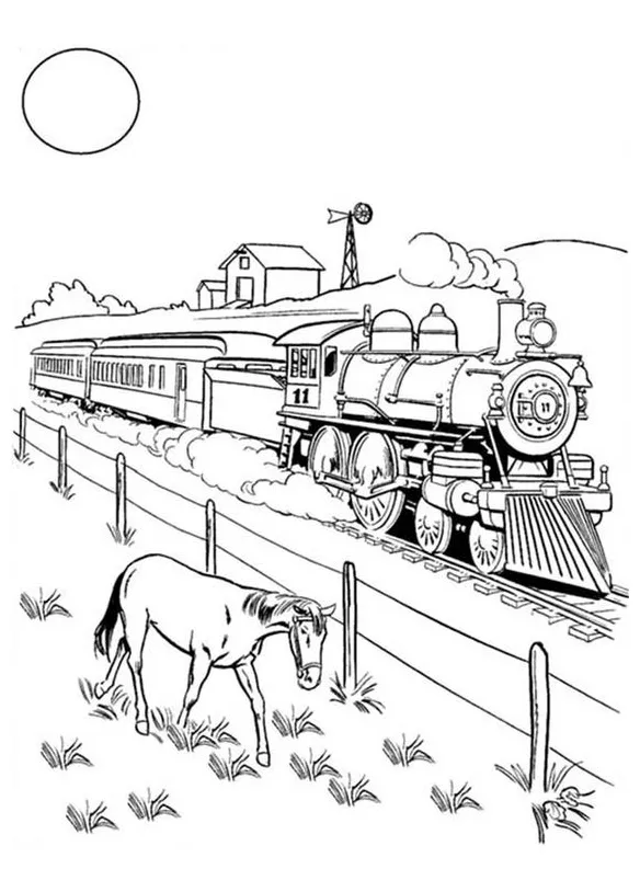 Gambar mewarnai Gambar mewarnai kereta api terpopuler pintar mewarnai siap cetak