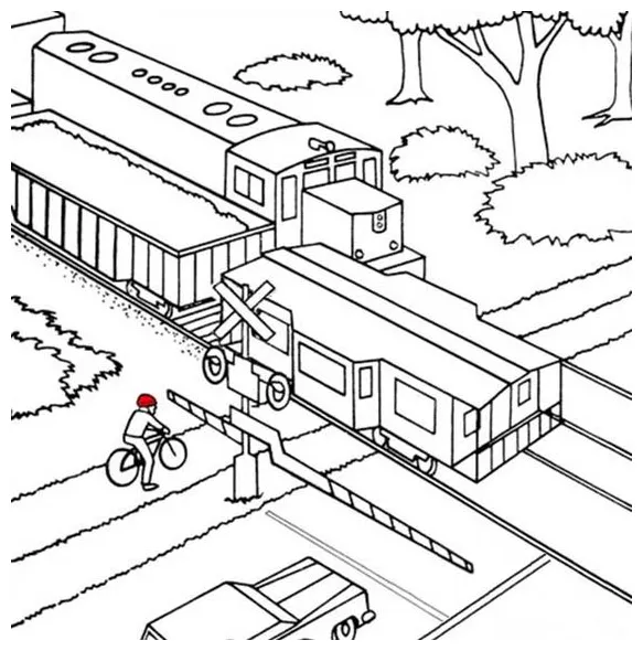Gambar mewarnai kereta api terpopuler pintar mewarnai