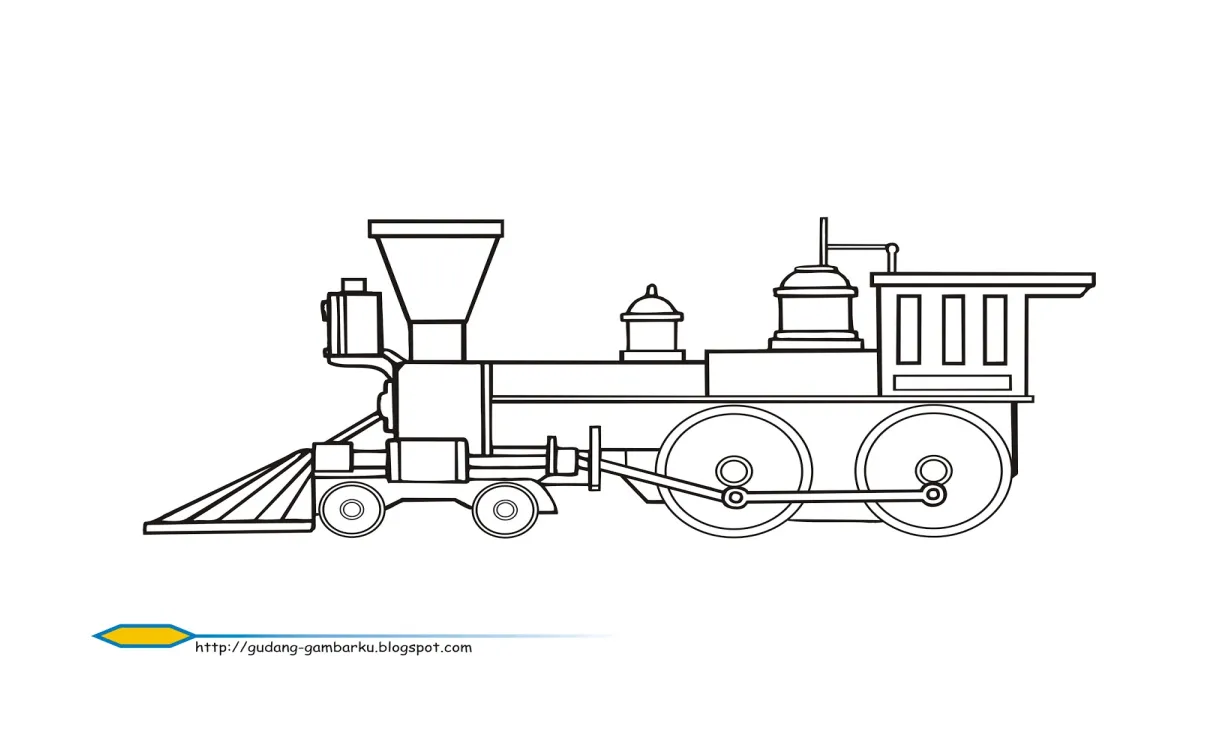 Gambar mari belajar mewarnai kereta api di rebanas rebanas