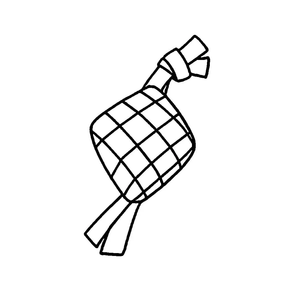 Cetak ketupat gratis
