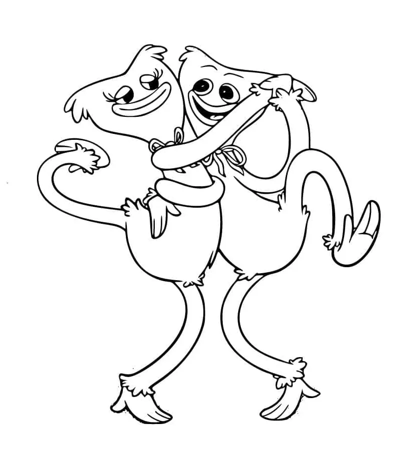 Menari kissy missy dan huggy wuggy