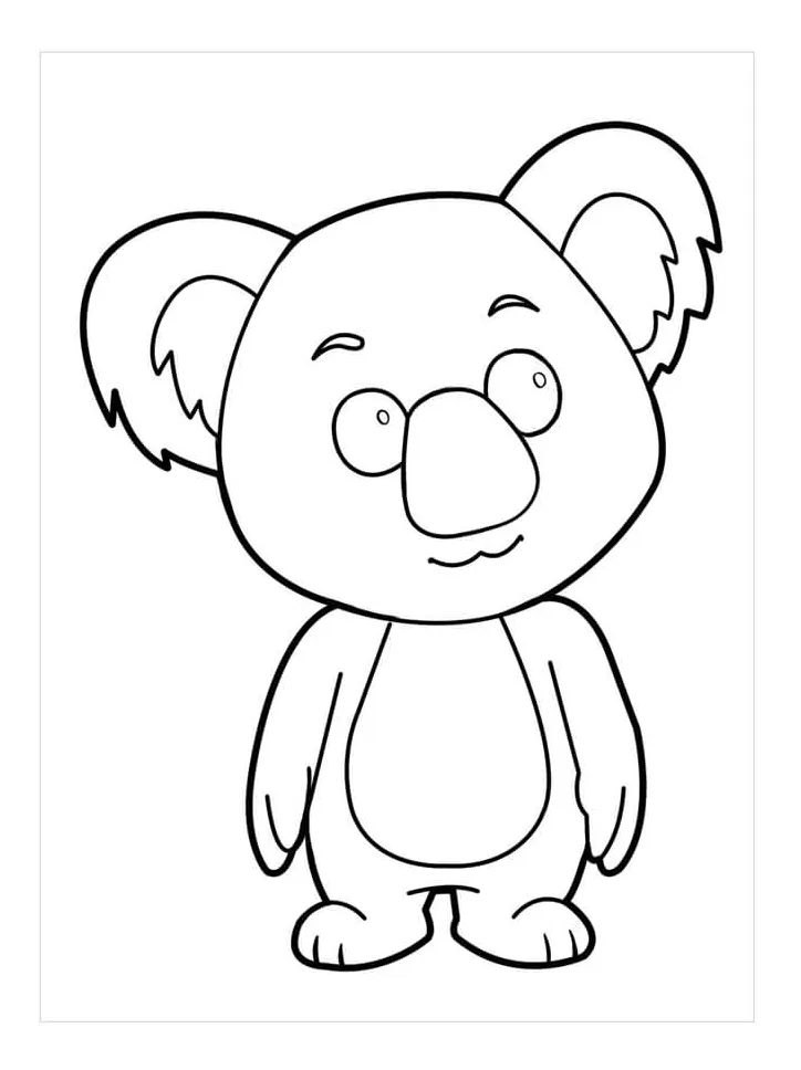 Koala berdiri