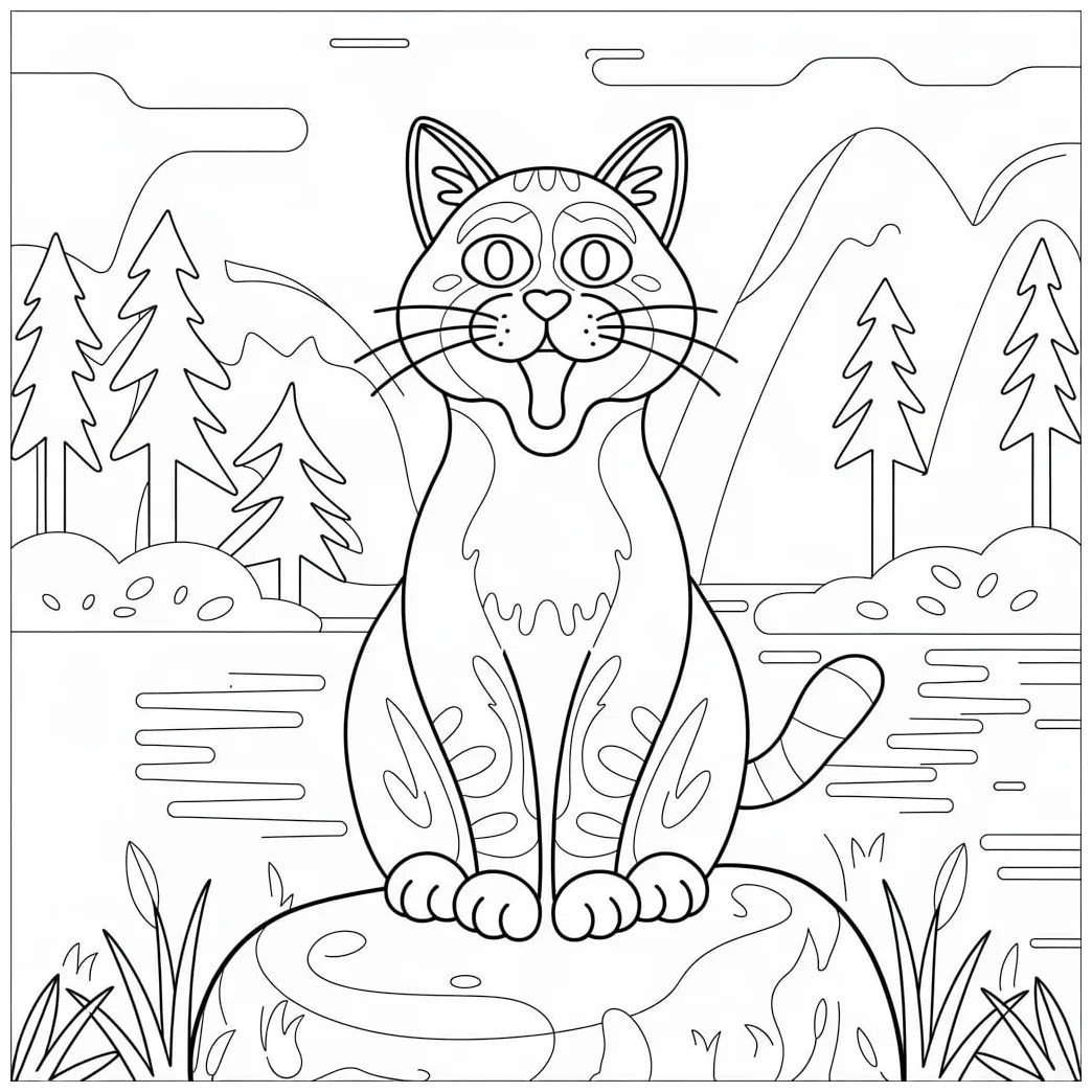 Kucing terkejut