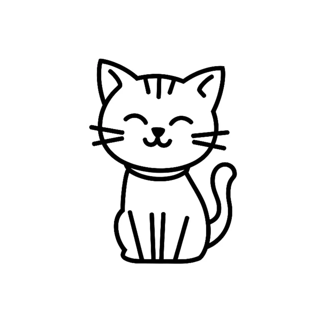 Kucing itu tersenyum