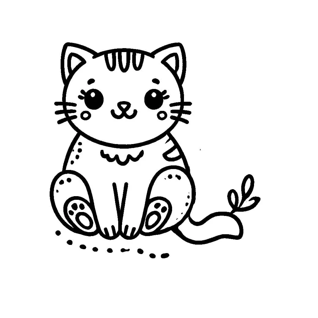 Kucing gemuk yang lucu