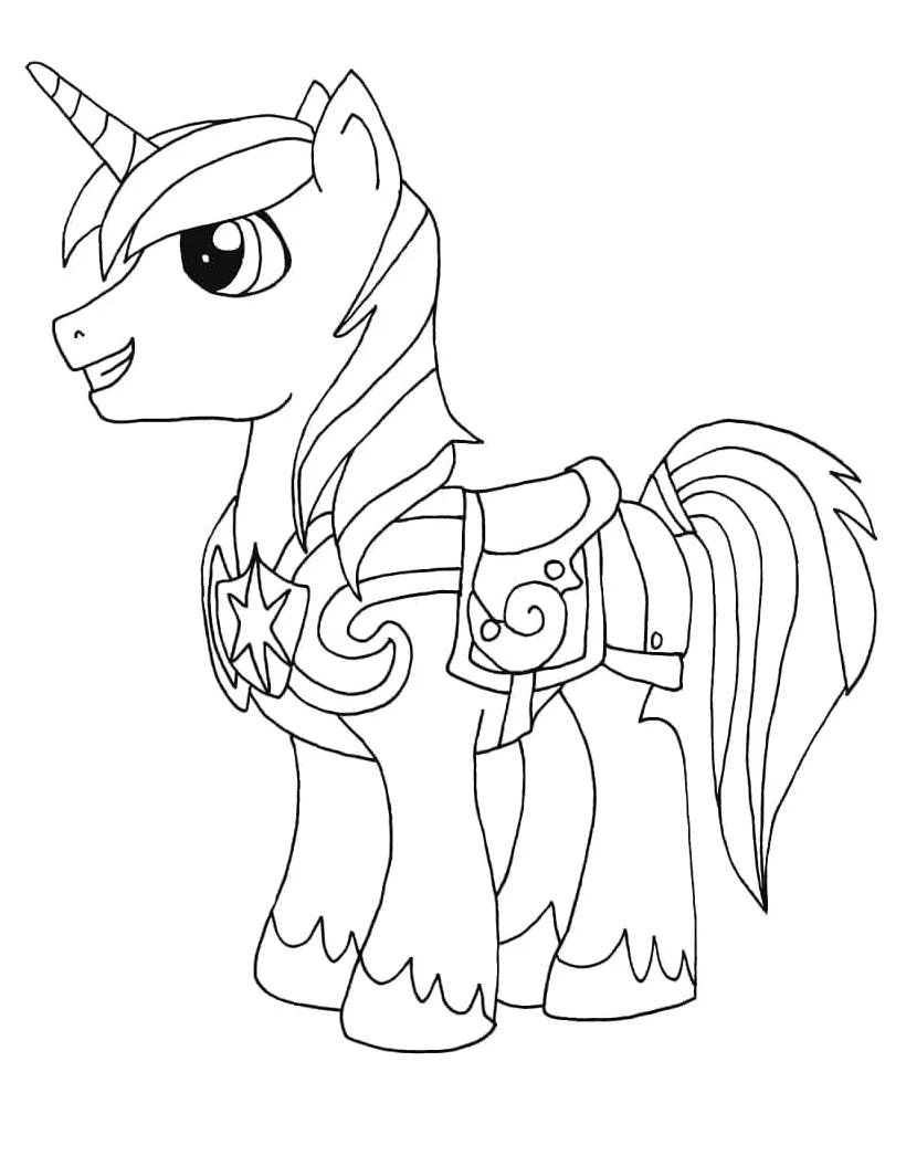 Shining armor dari kuda poni