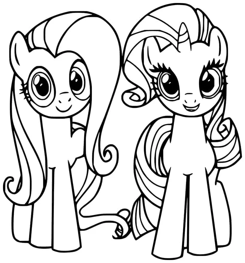 Kuda poni fluttershy dan rarity