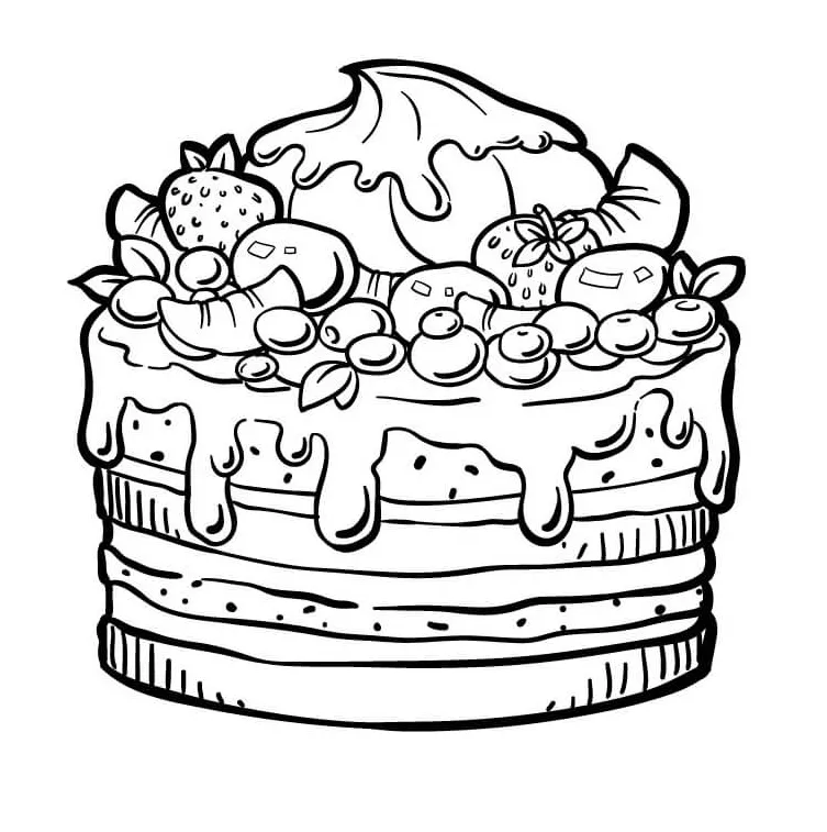 Buah dasar pada kue