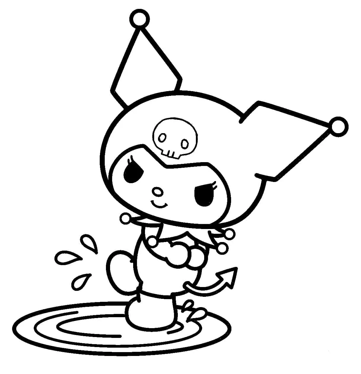 Kuromi yang dapat dicetak gratis