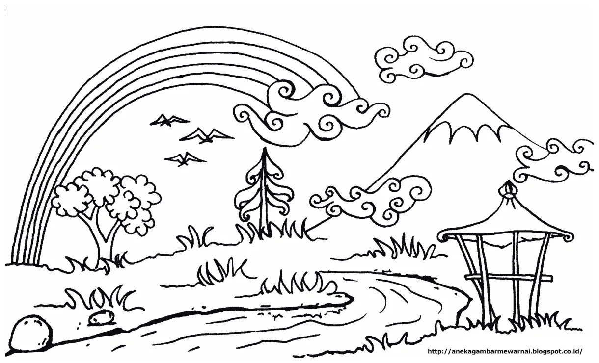 Lhn arts gambar mewarnai benda langit gambar mewarnai