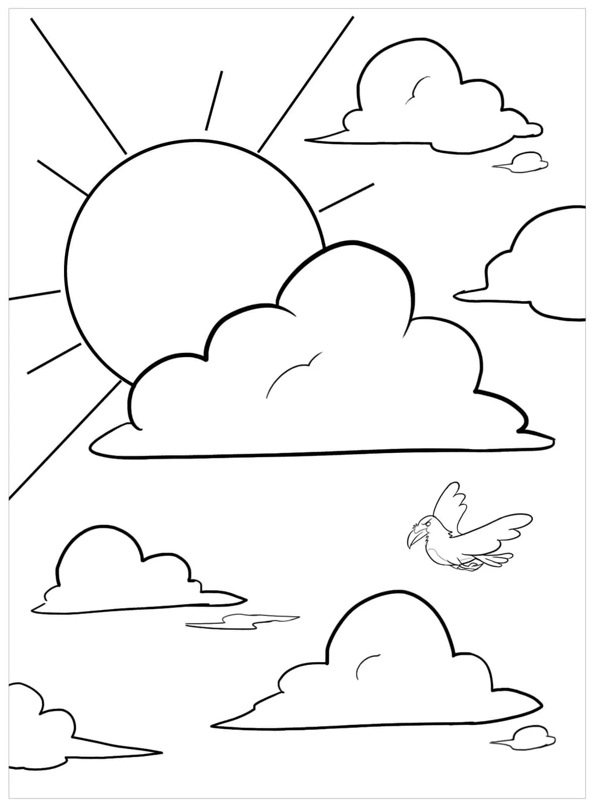 Langit dan matahari