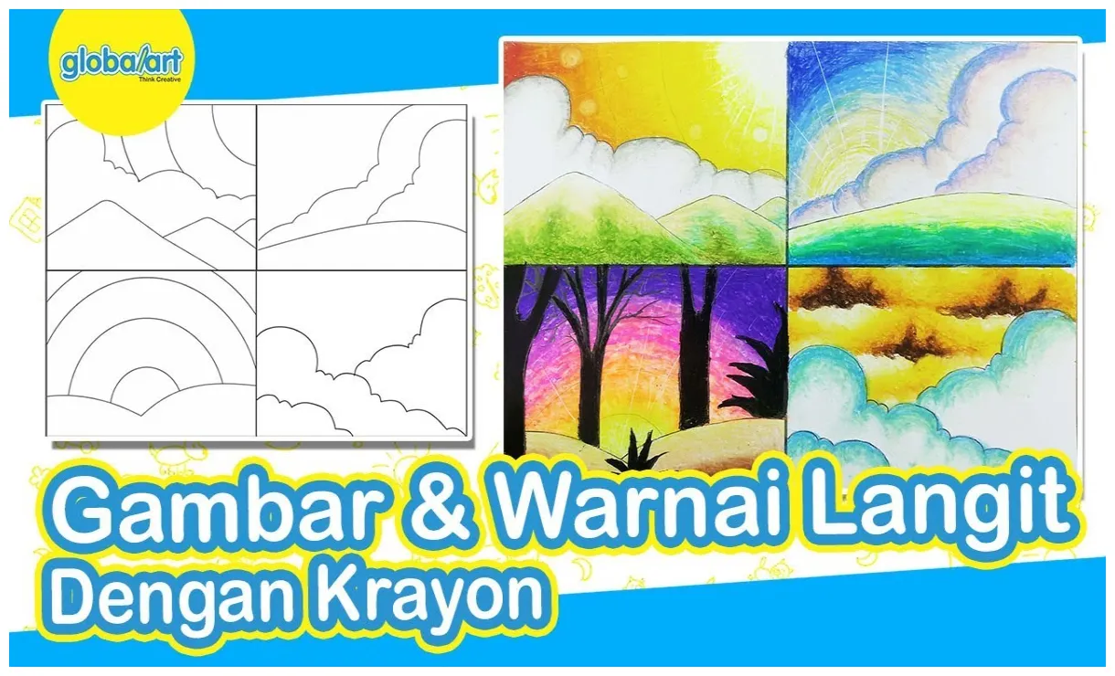 Gambar dengan crayon gambarkakak