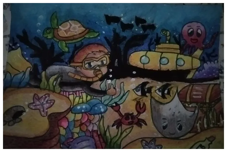 Ide menggambar mewarnai tema laut ide menggambar, warna, gambar