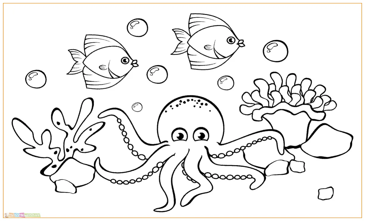 Binatang aneka hewan papan sketch coloring page