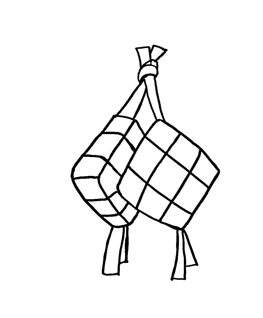 Menggambar ketupat