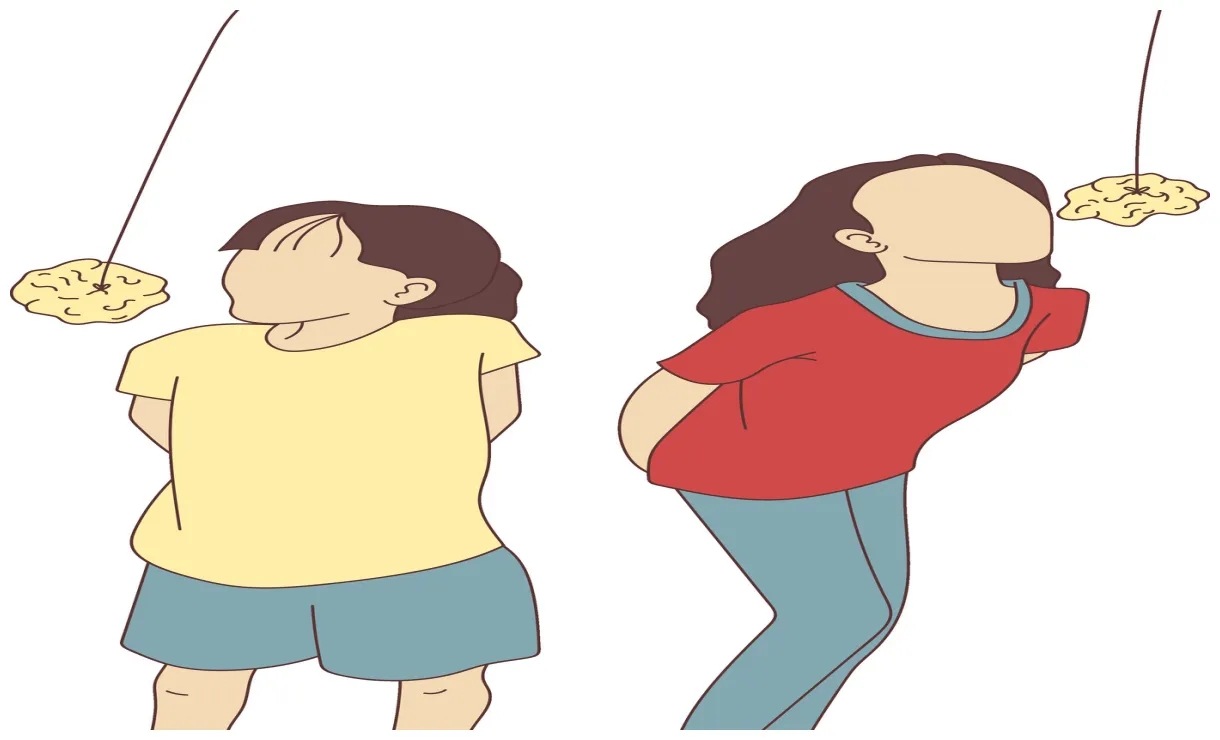 Gambar mewarnai Lomba makan kerupuk aka traditional game from indonesia 25374487 vector siap cetak
