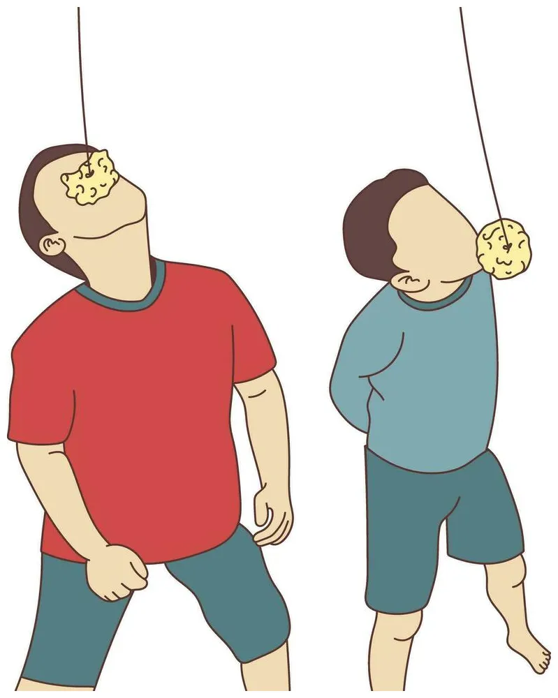 Lomba Makan Kerupuk aka Traditional Game from Indonesia 25374450 Vector