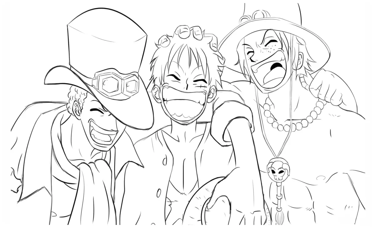 Luffy, sabo dan ace