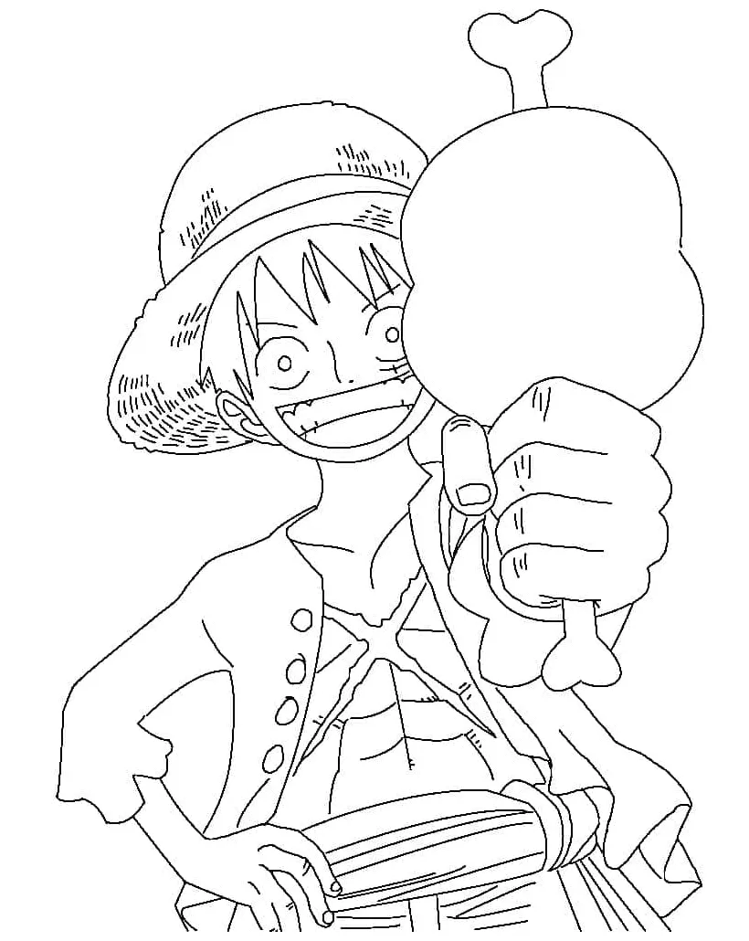 Luffy senang