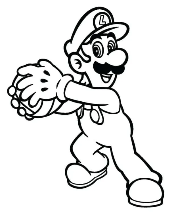 Luigi tersenyum