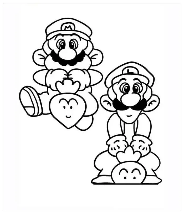 Mario dan Luigi yang lucu