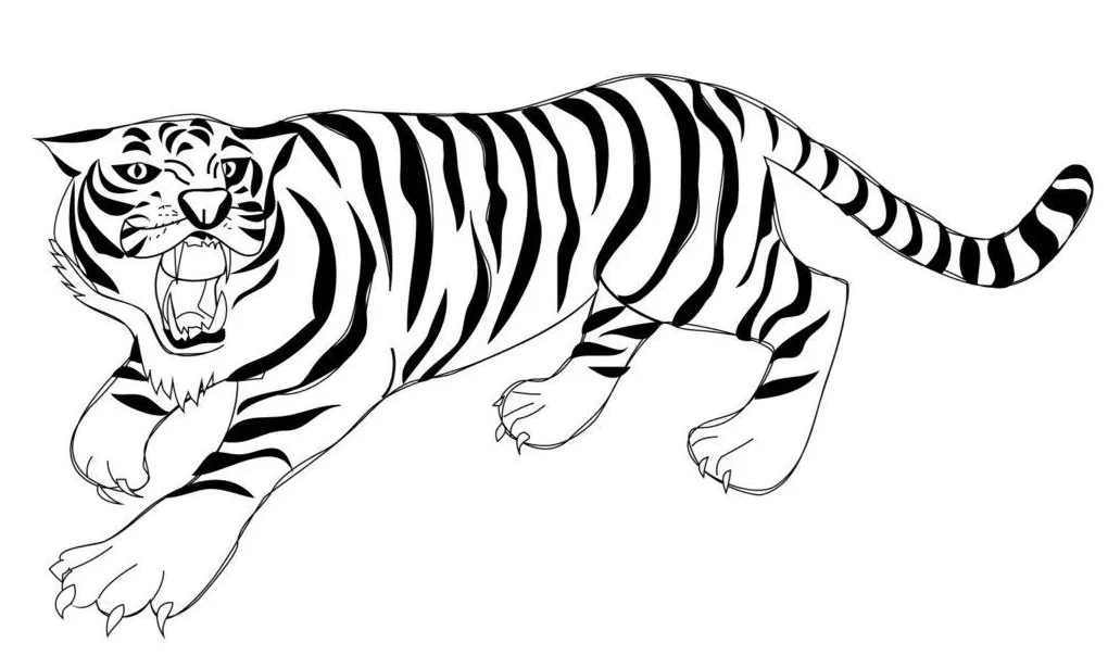 Mewarnai gambar macan 55+ koleksi gambar