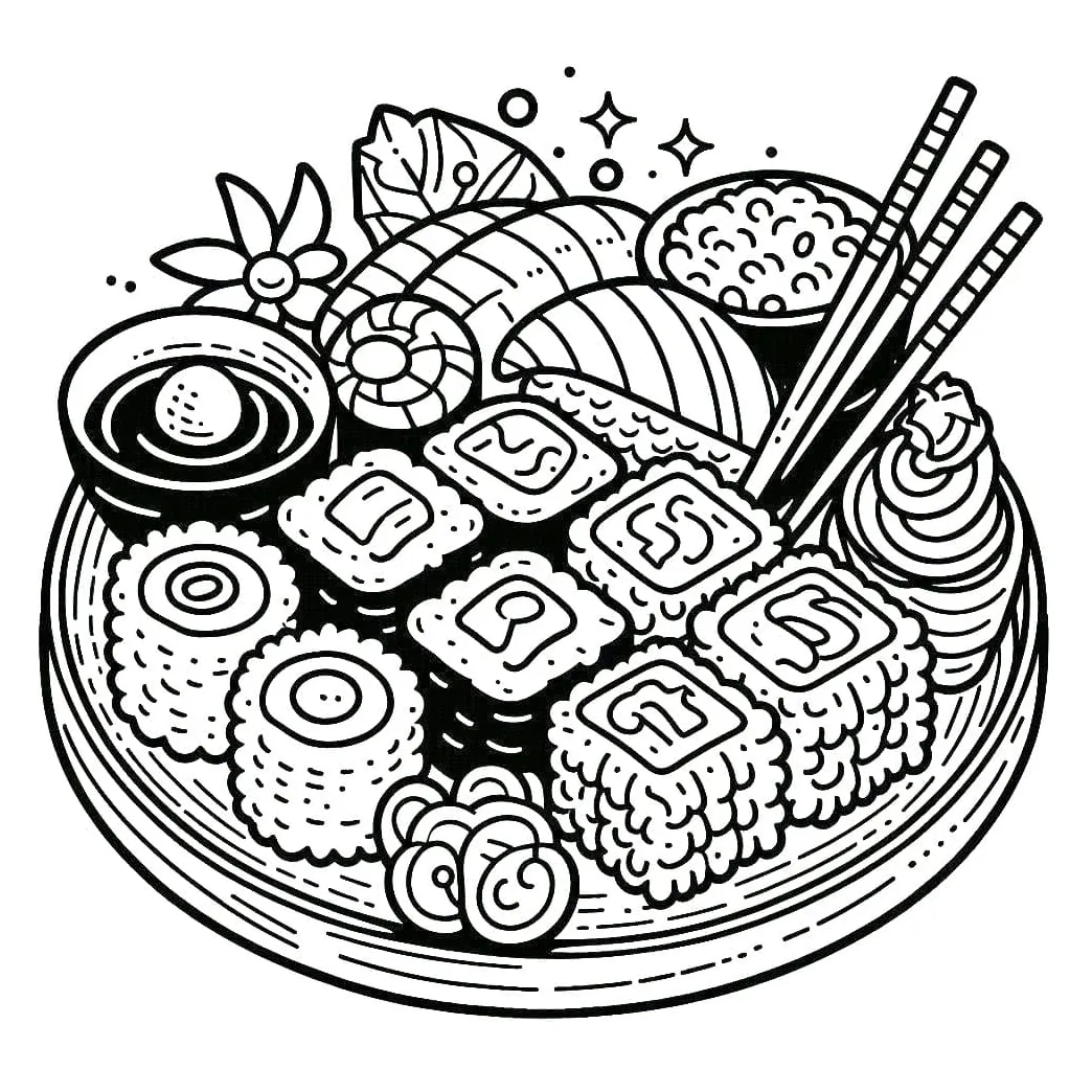 Piring sushi