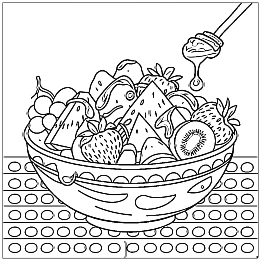 Mangkuk salad buah
