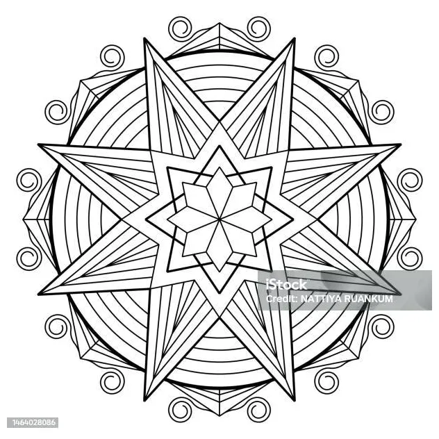 Mandala pola mewah halaman halaman mewarnai dewasa
