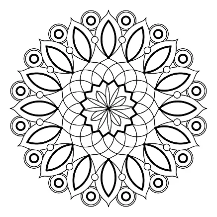 Mandala pola mewah halaman halaman mewarnai dewasa