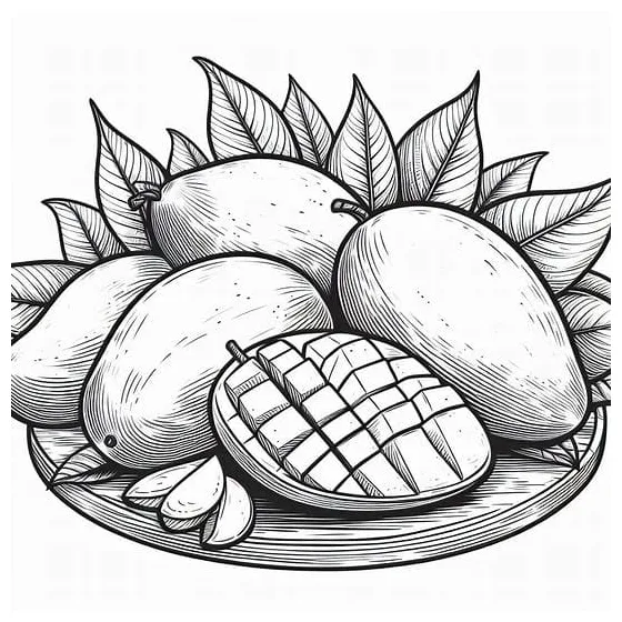Piring mangga dekoratif