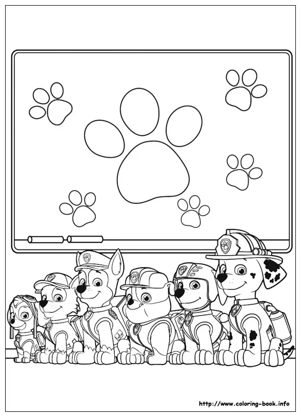 Sederhana semua karakter paw patrol