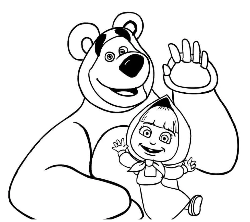 Masha dan Beruang Say Hai