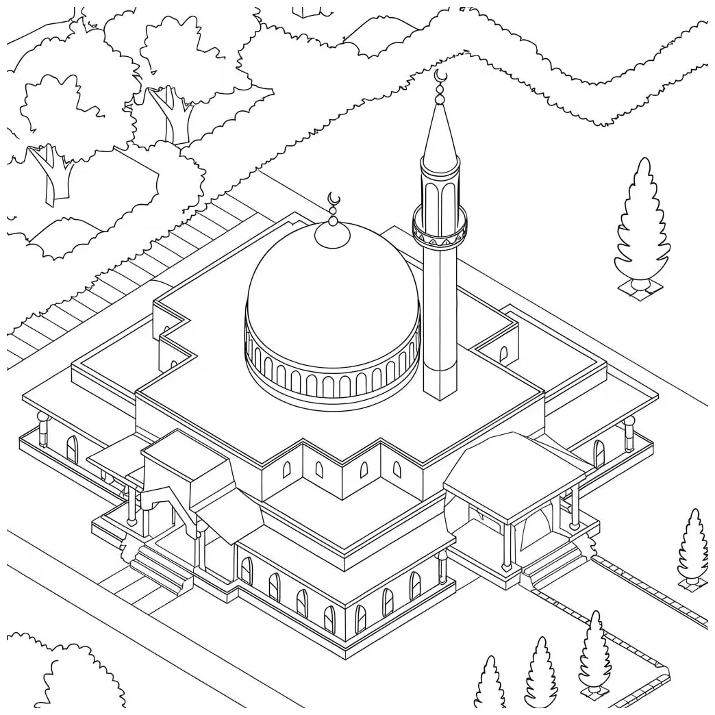 Pemandangan masjid